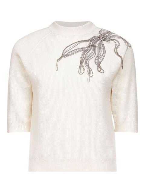 Brunello Cucinelli chain-embellished top