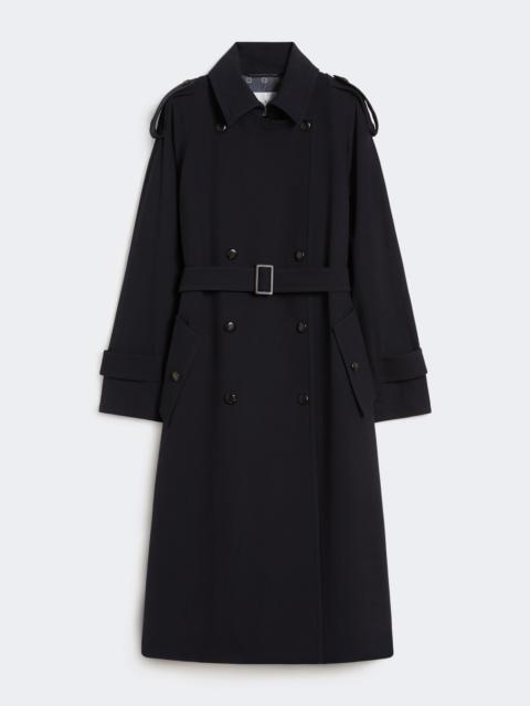 Max Mara Water-repellent wool gabardine trench coat - ULTRAMARINE