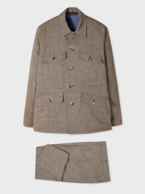 Paul Smith Brown Flecked Wool-Viscose Field Suit