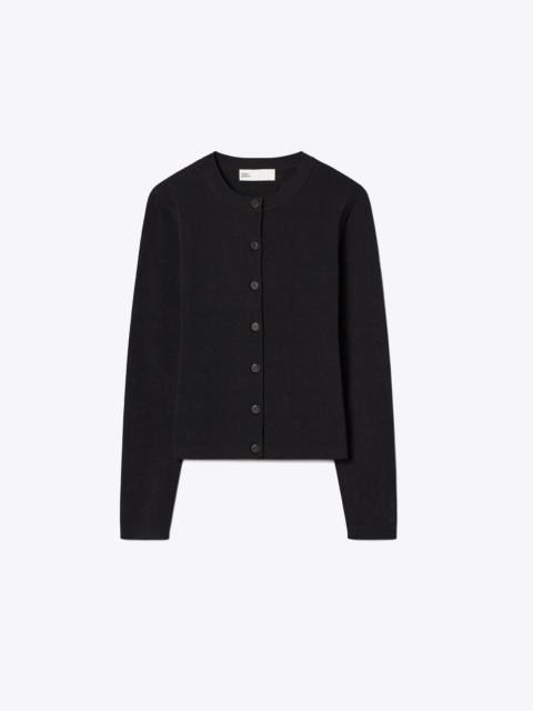 TORY BURCH Pointelle Viscose Cardigan