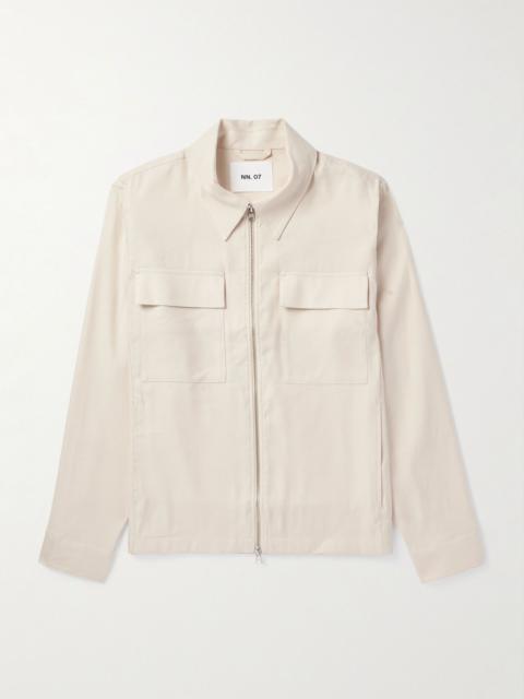 NN07 Alban 1808 LENZING™ ECOVERO™ and Linen-Blend Jacket Ecru