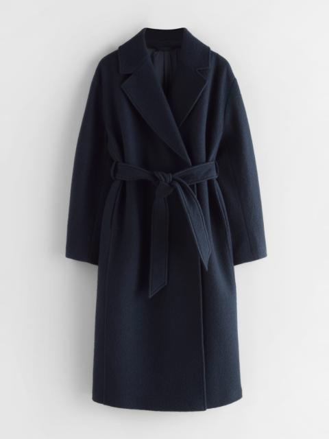 & Other Stories Voluminous Belted Wool Coat
