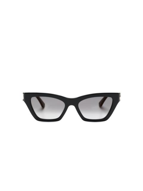 Cartier logo-plaque cat-eye frame sunglasses