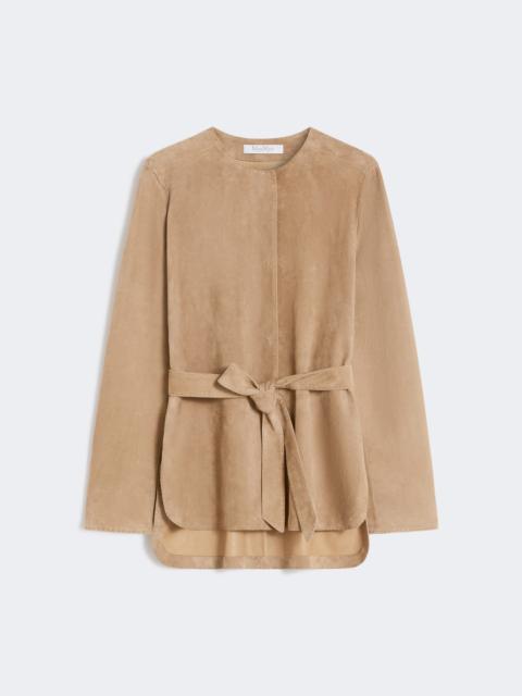 Max Mara Suede jacket - HAZELNUT BROWN