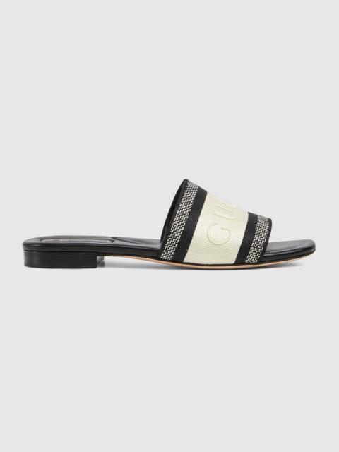 GUCCI Women's slide sandal with Web