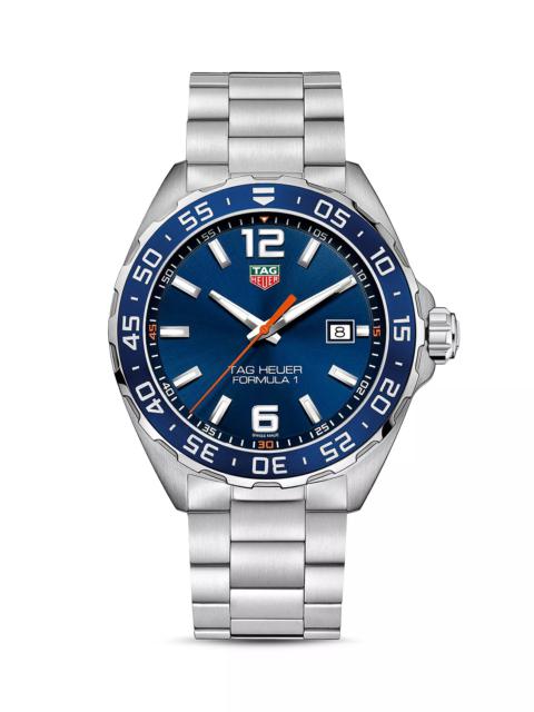 TAG Heuer Formula 1 Quartz Men's Blue Steel Watch, 43mm