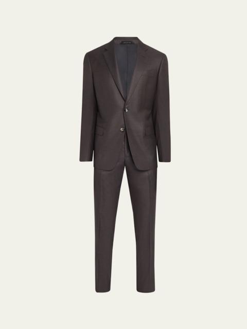GIORGIO ARMANI Men's Soft Line Micro-Check Two-Piece Suit