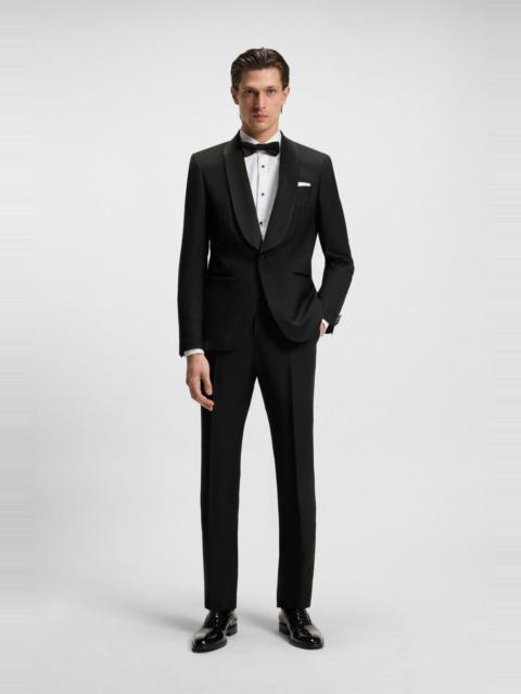 BOSS TWO-PIECE TUXEDO SUIT IN AN ITALIAN WOOL BLEND
