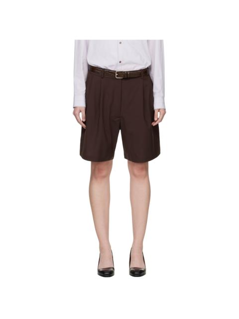 CORDERA Brown Tailored Bermuda Shorts