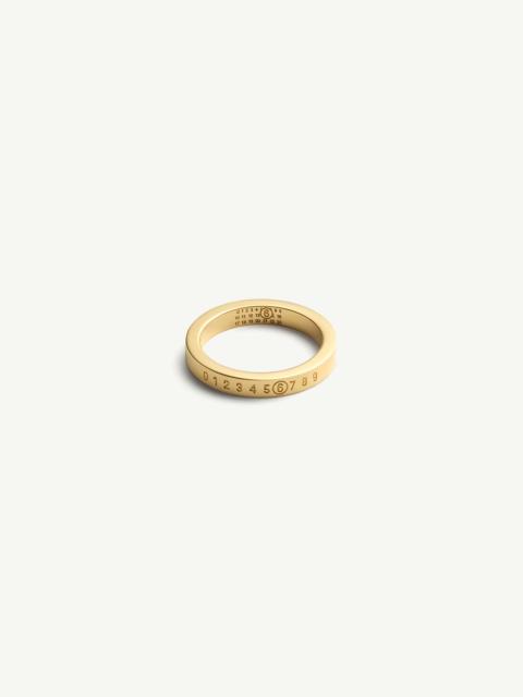 MM6 Maison Margiela Gold numeric ring