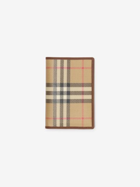 Burberry Check Folding Card Case