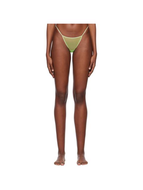 NENSI DOJAKA Green Sheer Briefs