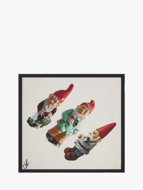 JW Anderson SILK SCARF WITH GNOME MOTIF