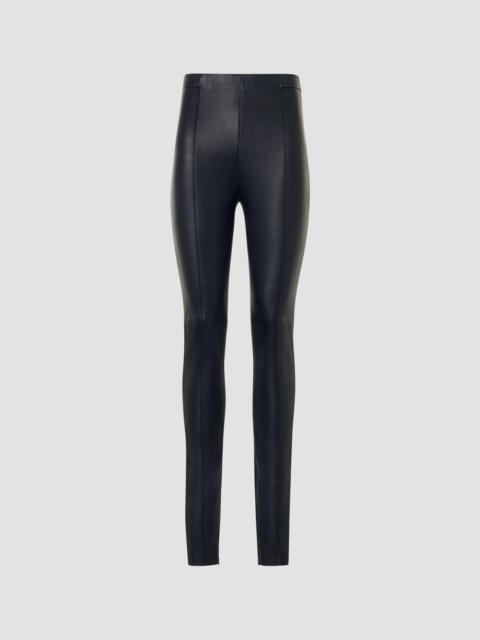 AKRIS Women's Flame Stretch Leather Skinny Pants - Black