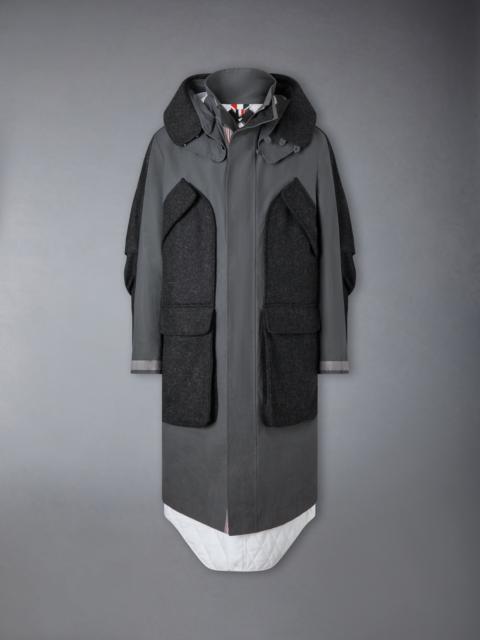 Thom Browne OILED CLOTH TAILORED PARKA