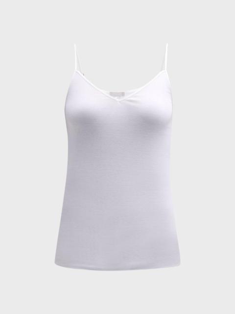 HANRO Seamless Cotton V-Neck Camisole