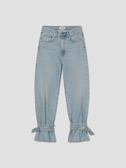 AGOLDE CINCHED HEM LOOSE TAPER IN CUSTOM