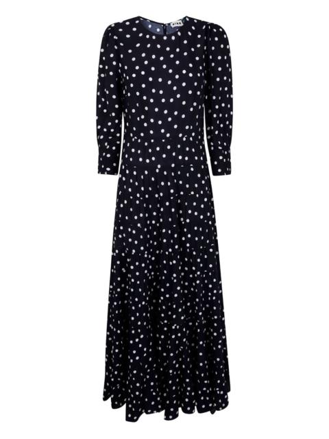 RIXO polka-dot dress