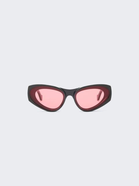 Loewe Front Lens Cat Eye Sunglasses Black