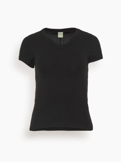 FLORE FLORE Jill Baby Tee in Black