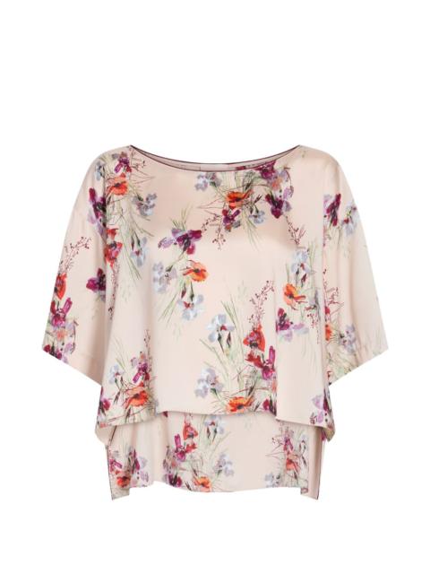 Cinq à Sept floral print layered blouse