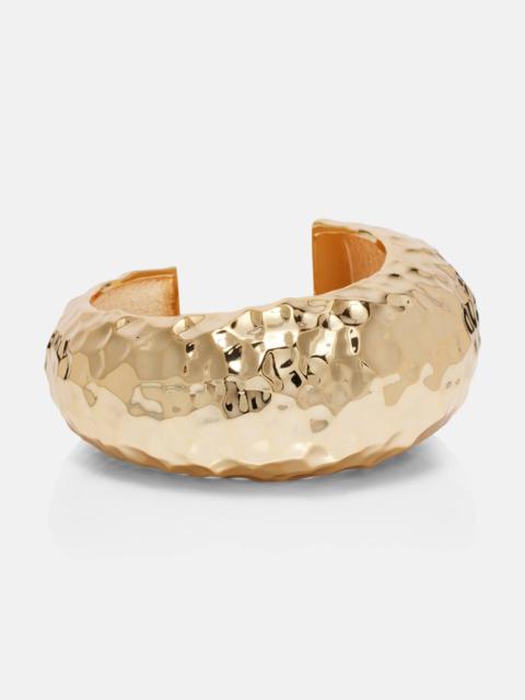 self-portrait Gold-plated cuff bracelet
