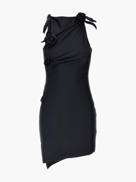 COPERNI ASYMMETRIC MINI FLOWER GOWN