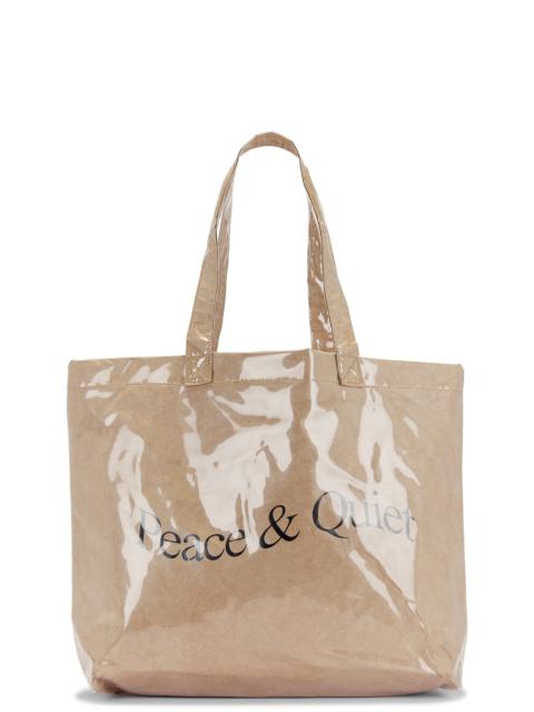 Museum of Peace & Quiet Wordmark Pvc Kraft Tote Bag