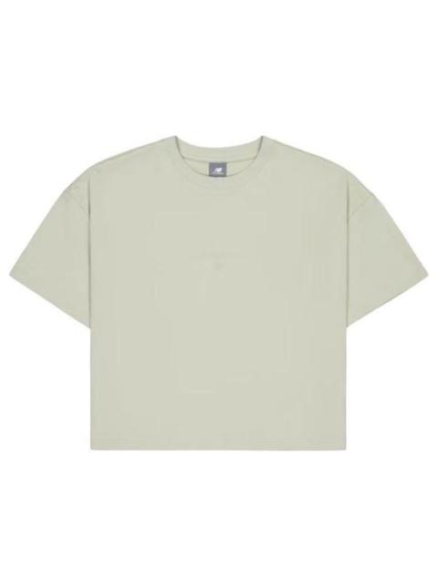 New Balance (WMNS) New Balance Cotton T-Shirt 'Grey' AWT31573-OVN