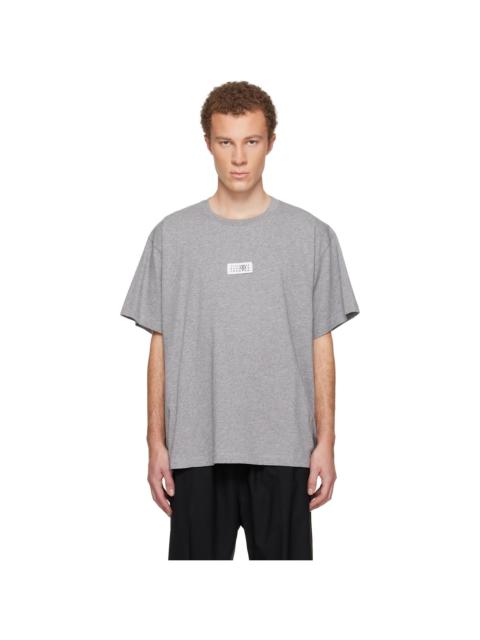 MM6 Maison Margiela Gray Numeric Cotton T-shirt
