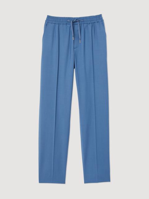 Sandro Elasticated straight-leg pants