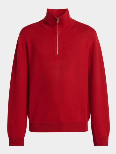TOM FORD Men's Double-Face Half-Zip Sweater