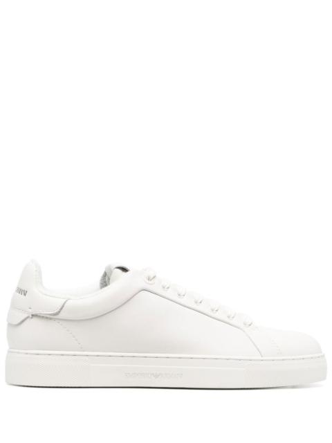 EMPORIO ARMANI Logo leather sneakers