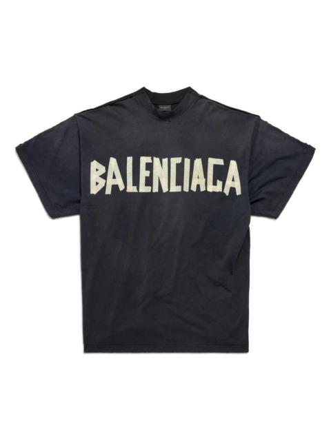 BALENCIAGA Balenciaga Double Front T-shirt 'Washed Black' 791615TQVQ61021