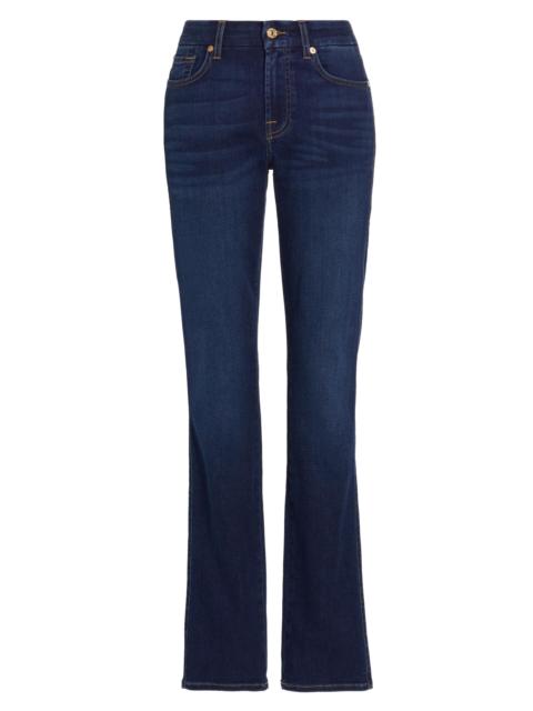 7 For All Mankind Women's Kimmie High-Rise Stretch Straight-Leg Jeans - Indigo Rinse