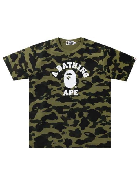 A BATHING APE® BAPE 1st Camo College Tee 'Green'
