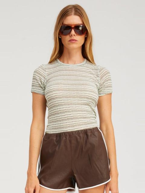 SPRWMN POINTELLE BABY TEE