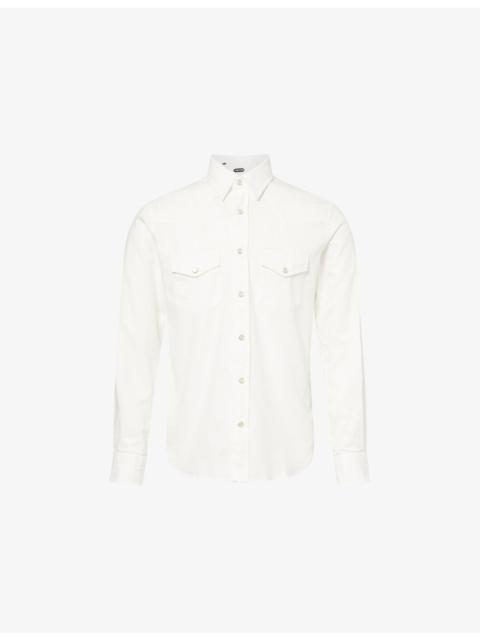 TOM FORD Western Slim-Fit Cotton Shirt