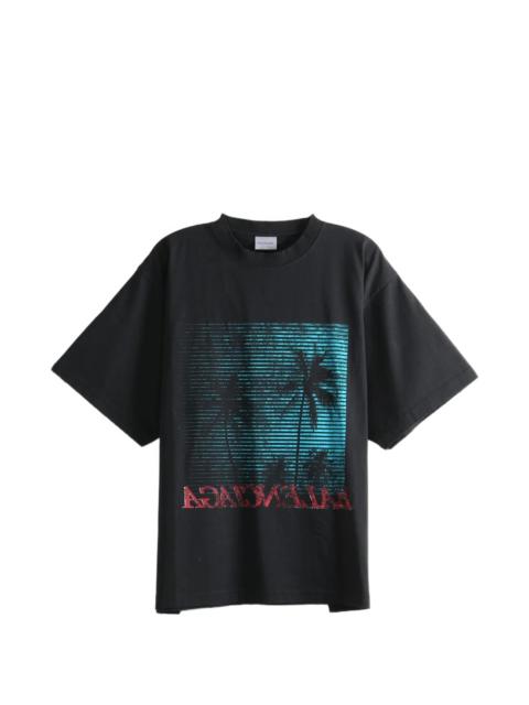 BALENCIAGA Balenciaga Vintage Holiday Graphic-print T-shirt