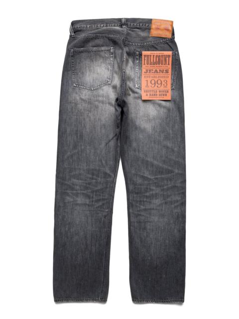 FULLCOUNT 1101BKSSHW Straight Fit Black Denim Dartford (Super Smooth)