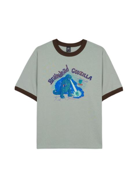 BRAIN DEAD Brain Dead x Godzilla Maquette Ringer T-shirt - Washed Olive