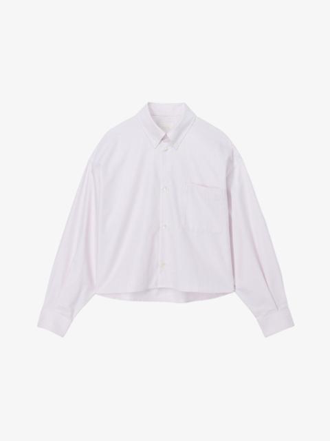 A.P.C. SOPHIA LOGO SHIRT - SHORT OXFORD SHIRT