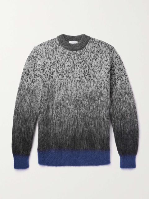Off-White Logo-Embroidered Dégradé Mohair Sweater