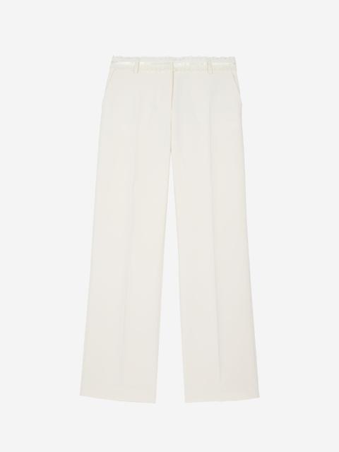 The Kooples ECRU WIDE-LEG PANTS