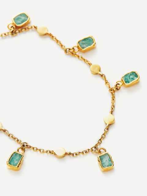 MISSOMA 18ct Gold-Plated Vermeil Silver Lena Amazonite Charm Bracelet