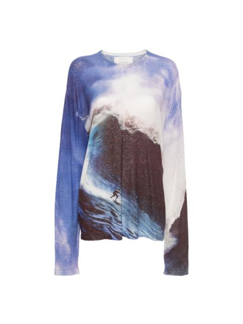 ERL wave-print T-shirt