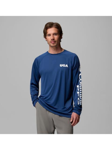 Columbia Men's Collegiate PFG Terminal Tackle Long Sleeve Shirt - Georgia