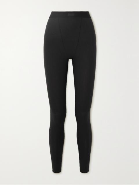 SKIMS Ribbed Cotton-blend Leggings