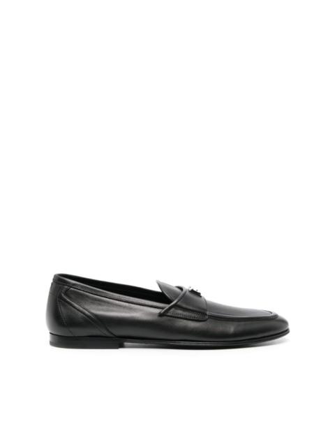 Dolce & Gabbana logo-plaque leather loafers