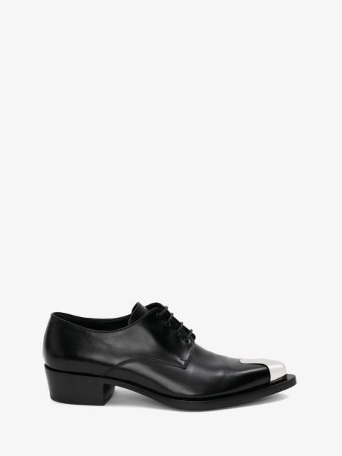 Alexander McQueen Men's Punk Derby in Black/silver